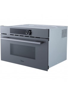 Встраиваемая СВЧ печь Midea MI9340GG-I Серая 34 л Открывание Механическое
