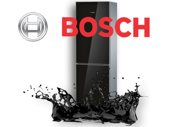 Черный глянцевый холодильник Bosch KGN39LB10