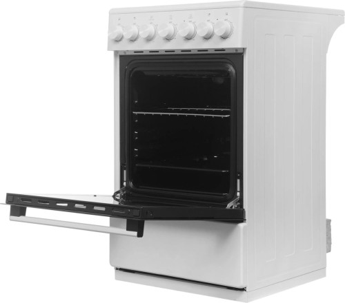 Плита для кухни 50см Midea MFO-M4E20T6E(WH) Белая Стеклокерамика 4 конфорки