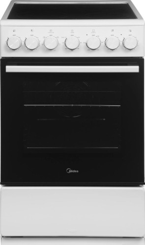 Плита для кухни 50см Midea MFO-M4E20T6E(WH) Белая Стеклокерамика 4 конфорки