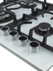Варочная панель Macbi MBH64WFGI.V2-NM-WH Белое стекло Nano Glass 4 конфорки WOK конфорка