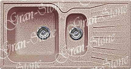 Gran-Stone мойка мрамор GS-09К ( №302)песок