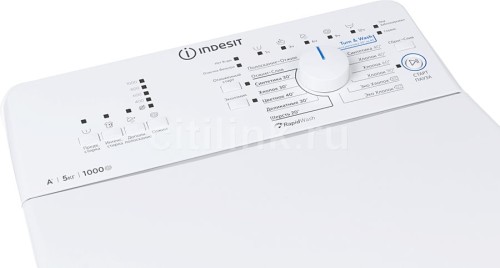 Стиральная машина Indesit BTW A51051 (RF) Вертикальная 5кг 1000об/мин