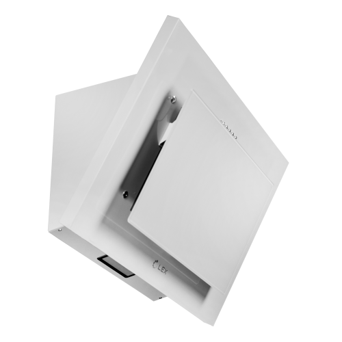Вытяжка каминная наклонная LEX META 600 White Белое Стекло 60см 580 м3/ч