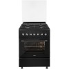 Плита для кухни 60 см NORDFROST GE 6064 B Черная 4 Конфорки Духовка Электро