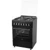Плита для кухни 60 см NORDFROST GE 6064 B Черная 4 Конфорки Духовка Электро