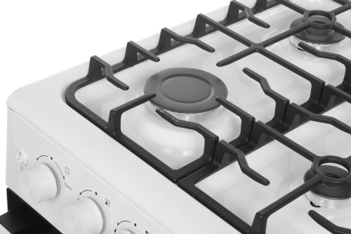 Плита для кухни 50 см Midea MFO-M4G20T0E(WH) Белая 4 конфорки газ Духовка газовая 62 л