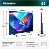 Телевизор 108 см Hisense 43A6S RU D-LED UHD 60 Hrz Smart Tv HomeOS (VIDAA) Amazon Alexa HDMIx3 USBx2