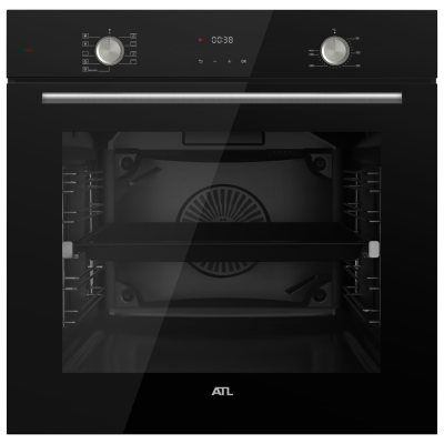 Духовой шкаф ATL 1 FD 894 AA BK Черная 9 режимов 78 л
