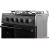 Плита для кухни газовая 50 см Midea MFG-1B Черная 4 конфорки Крышка стекло