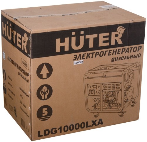 Генератор дизельный Huter LDG 10000LXA Электростартер 8,5 кВт АВР