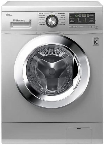 Стиральная машина LG F1296TD4 Серебристая 8кг 1200 об/мин Инвертор