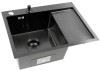 Мойка для кухни KANZLER KAS 650*500 L BLACK PVD Черная Нержавеющая сталь Левое Крыло