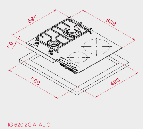 Варочная панель TEKA TWIN IG6202GAIALCI