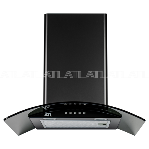 Вытяжка для кухни ATL 3388 A2 TG turbo 60 см black 1420 м3/ч