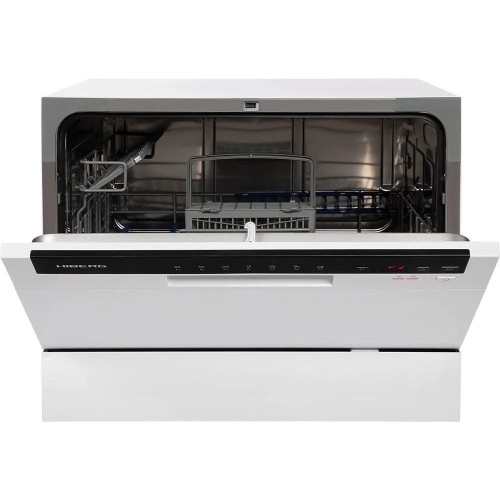 Посудомоечная машина мини HIBERG T56 615 W Белая 6 комплектов 7 программ 2 корзины