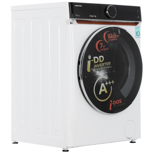 Стиральная машина с сушкой HIBERG i-DDQ10 - 10714 W Белая 10,5 кг 1400об/мин