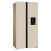 Холодильник Hiberg RFS-484DX NFYm inverter Бежевое Стекло 472л Ширина 84см