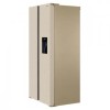 Холодильник Hiberg RFS-484DX NFYm inverter Бежевое Стекло 472л Ширина 84см