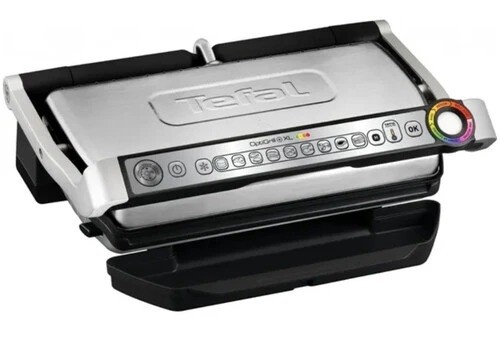 Гриль Tefal Optigrill+ XL GC722D34 Серебристый 2 кВт Антипригарное покрытие
