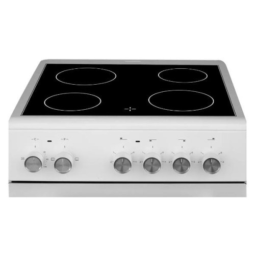 Плита для кухни 50 см Simfer F55VW04017 Белая Электрическая 4 конфорки духовка 45 л