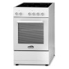 Плита для кухни 50 см Simfer F55VW04017 Белая Электрическая 4 конфорки духовка 45 л