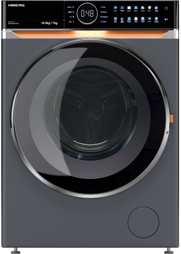 Стиральная машина с сушкой HIBERG i-DDQ10 - 10714 Sd Серая 10,5 кг 1400об/мин