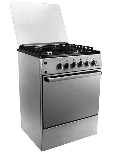 Плита для кухни 60см IDEAL L 280 4 конфорки ГК Серая Электро Духовка 65 л 