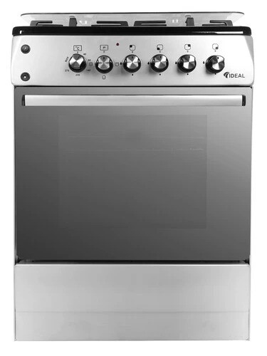 Плита для кухни 60см IDEAL L 280 4 конфорки ГК Серая Электро Духовка 65 л 