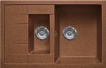 Gran-Stone мойка мрамор GS-21K (№307)терракот