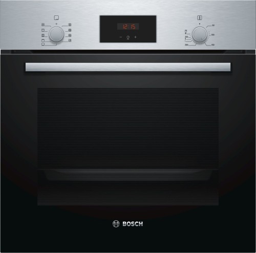 Духовой шкаф Bosch HBF114ESOR Нерж Черное стекло 66л