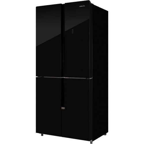 Холодильник многодверный HIBERG RFQ-510DX NFGB inverter 470 л Черное Стекло