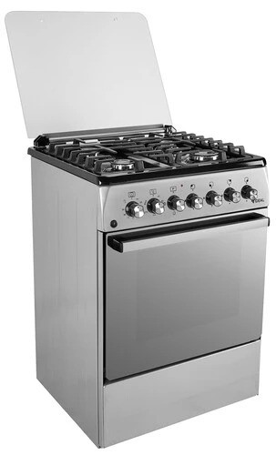 Плита для кухни 60 см IDEAL L 250 Серебристая 4 конфорки Духока электро 65 л