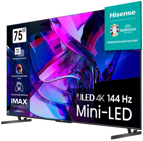 Телевизор HISENSE 75U7KQ USBx2 HDMIx4 144Hrz 