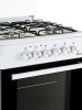 Плита для кухни 60 см IDEAL L 110 Белая 4 конфорки Духовка электро 65 л