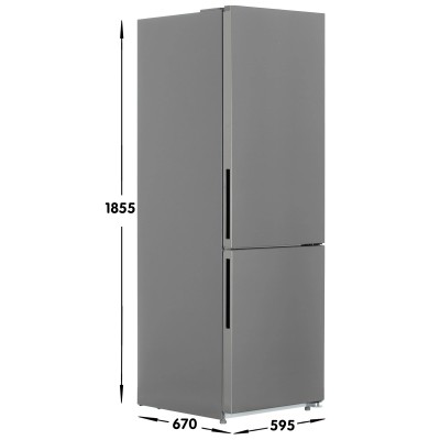 Холодильник с морозильником Midea MDRB548MMF46 серебристый