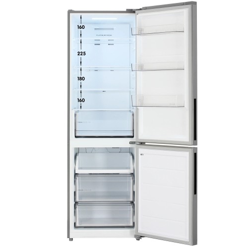 Холодильник с морозильником Midea MDRB548MMF46 серебристый