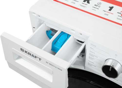 Стиральная машина Kraft KF-MDS12146W Белая 12кг 1400 об/мин