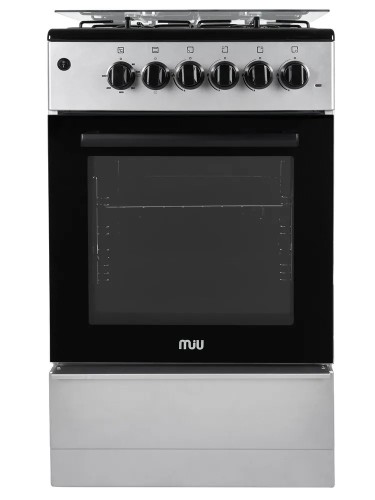 Кухонная плита MIU 5011 ERP ГК LUX серая 50 см газовая с электрической духовкой