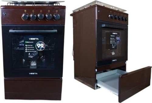 Плита для кухни VESTA Bergamo VGG 50 10-G Коричневый ГК 