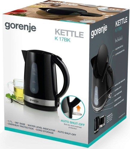 Чайник электрический Gorenje K17BK черный