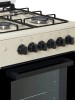 Кухонная плита MIU 5015 ERP ГК LUX бежевая 50 см газовая с электрической духовкой