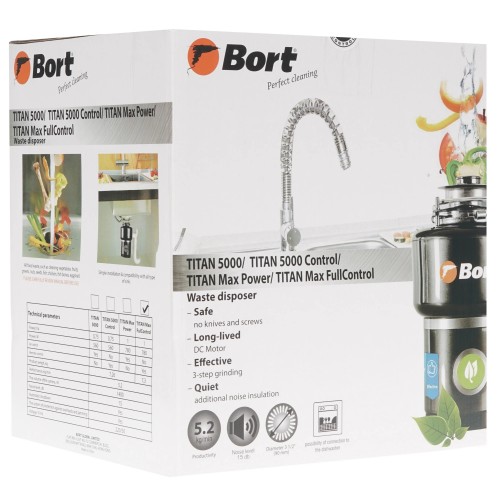 Измельчитель пищевых отходов Bort TITAN MAX Power FullControl