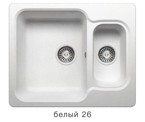 Кухонная мойка POLYGRAN F-09 Белый 26
