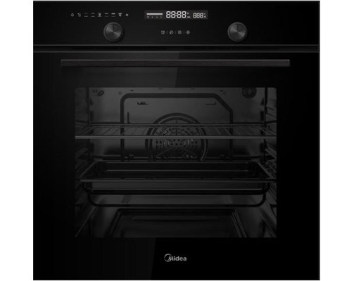 Духовой шкаф Midea MO78107CGB Ручки Модерн Черные 70л 9 Режимов 3.3 кВт 