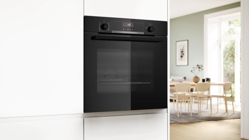Духовой шкаф электрический Bosch HBG536EB4 Serie | 6 Черное стекло 71 л AutoPilot 10 режимов SoftOpen