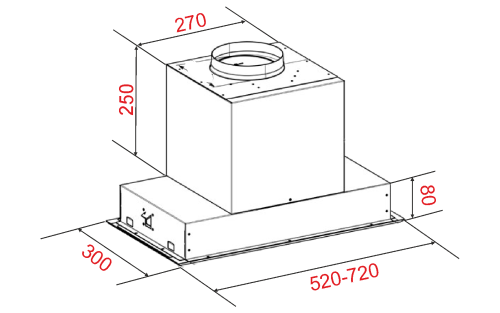 Вытяжка ATL 3003 ТСH 72 см white (glass) Белое Стекло 1030 м3/ч Управление Жестами