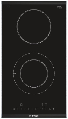 Встраиваемая электрическая варочная панель домино Bosch PKF375FP1E Черная