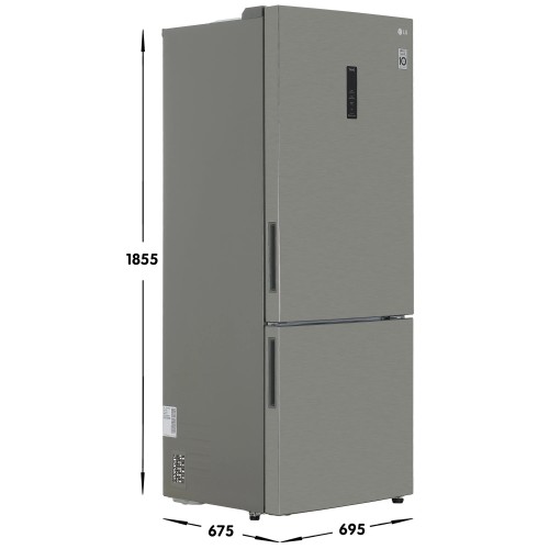 Холодильник 70см LG GC-B569PMCM Серебристый 451 л No Frost Инвертор 