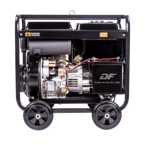 Генератор Дизельный FoxWeld Expert D6500-1 Электростартер 6,5 кВт Блок AVR 0,5 л/ч 